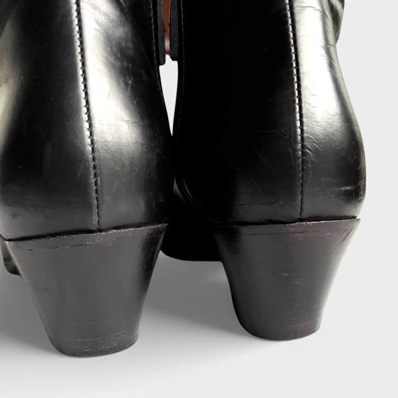 GIUSEPPE ZANOTTI Daddy 40 black leather ankle boots size 39 - Picture 9 of 16